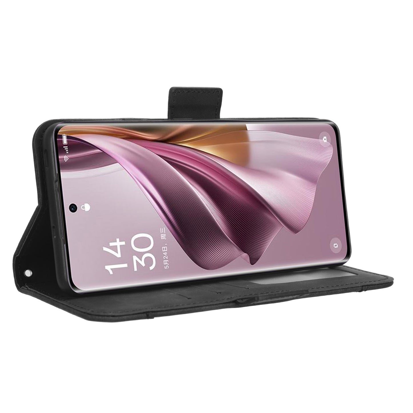 For Oppo Reno10 Pro 5G CPH2525 (Global) / Reno10 5G CPH2531 (Global) Multiple Card Slots Leather Phone Case Wallet Stand Cover