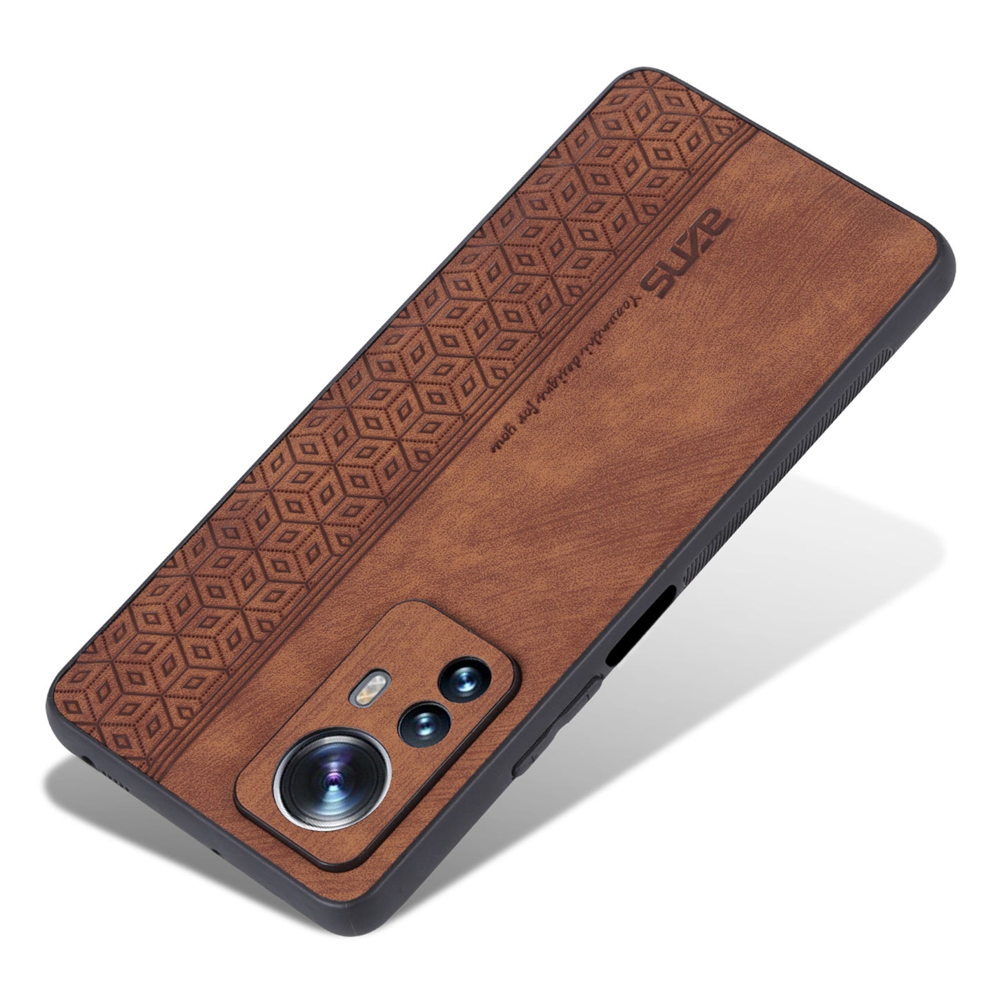 AZNS For Xiaomi Redmi Note 12S 4G Imprinted Protective Phone Case PU Leather Coated TPU Cover