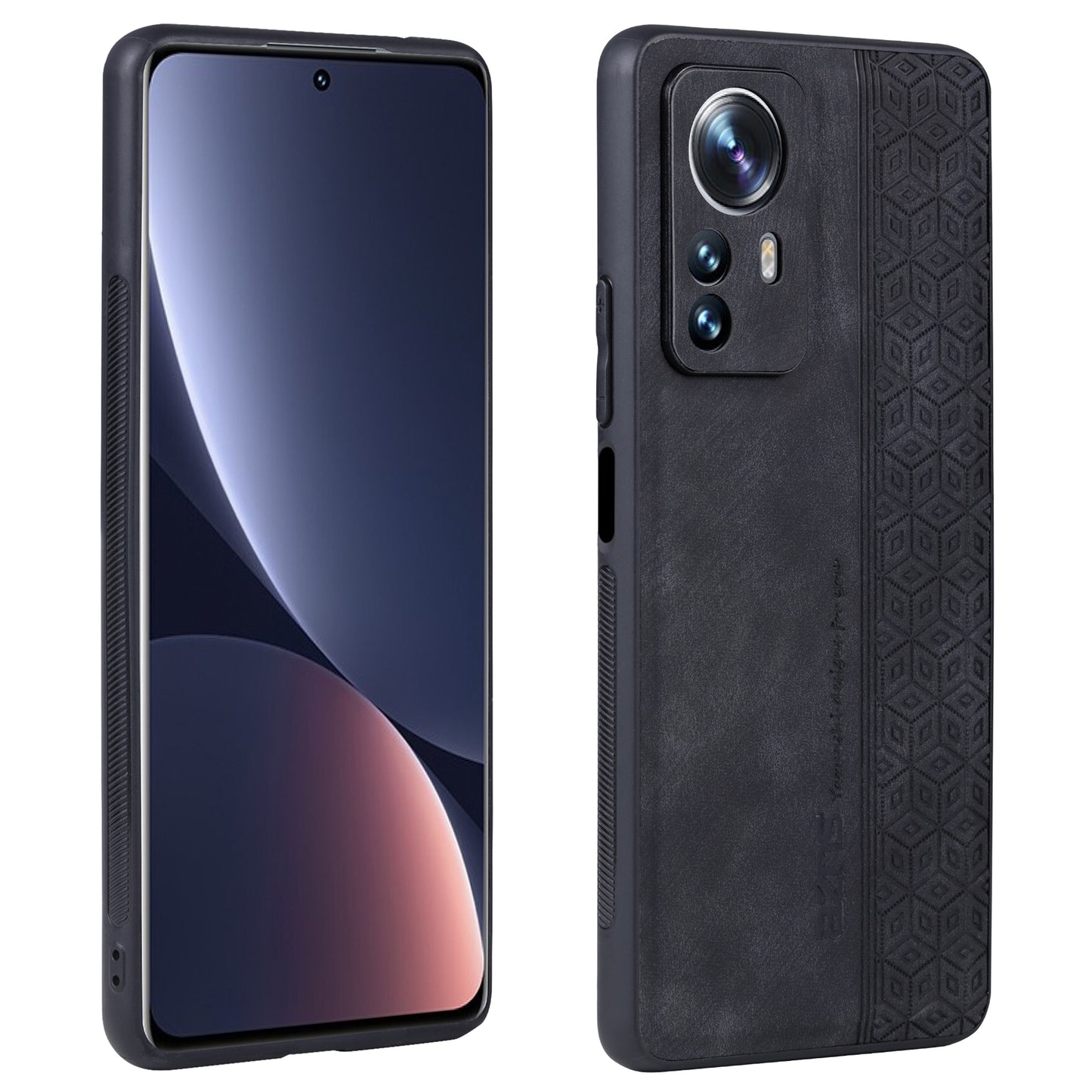 AZNS For Xiaomi Redmi Note 12S 4G Imprinted Protective Phone Case PU Leather Coated TPU Cover