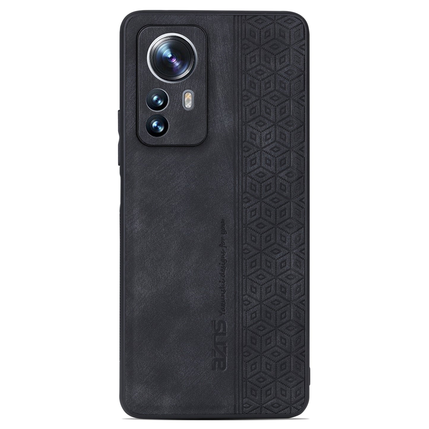 AZNS For Xiaomi Redmi Note 12S 4G Imprinted Protective Phone Case PU Leather Coated TPU Cover