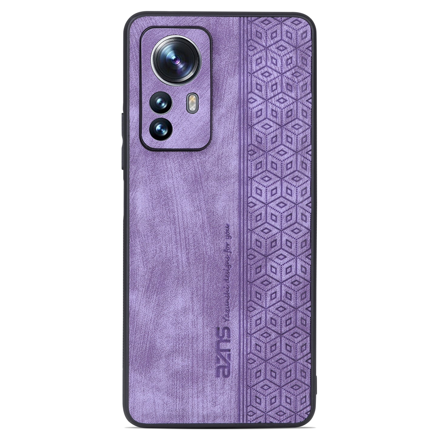 AZNS For Xiaomi Redmi Note 12S 4G Imprinted Protective Phone Case PU Leather Coated TPU Cover