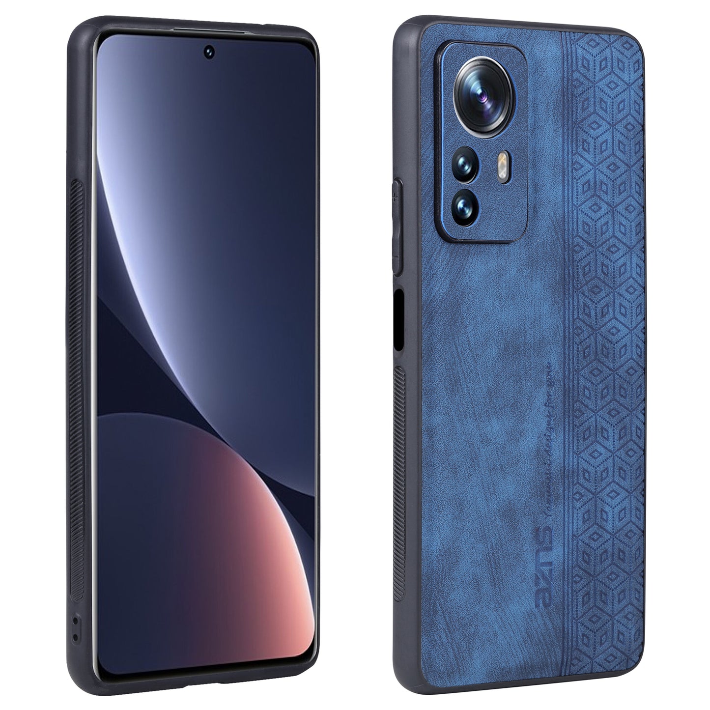 AZNS For Xiaomi Redmi Note 12S 4G Imprinted Protective Phone Case PU Leather Coated TPU Cover