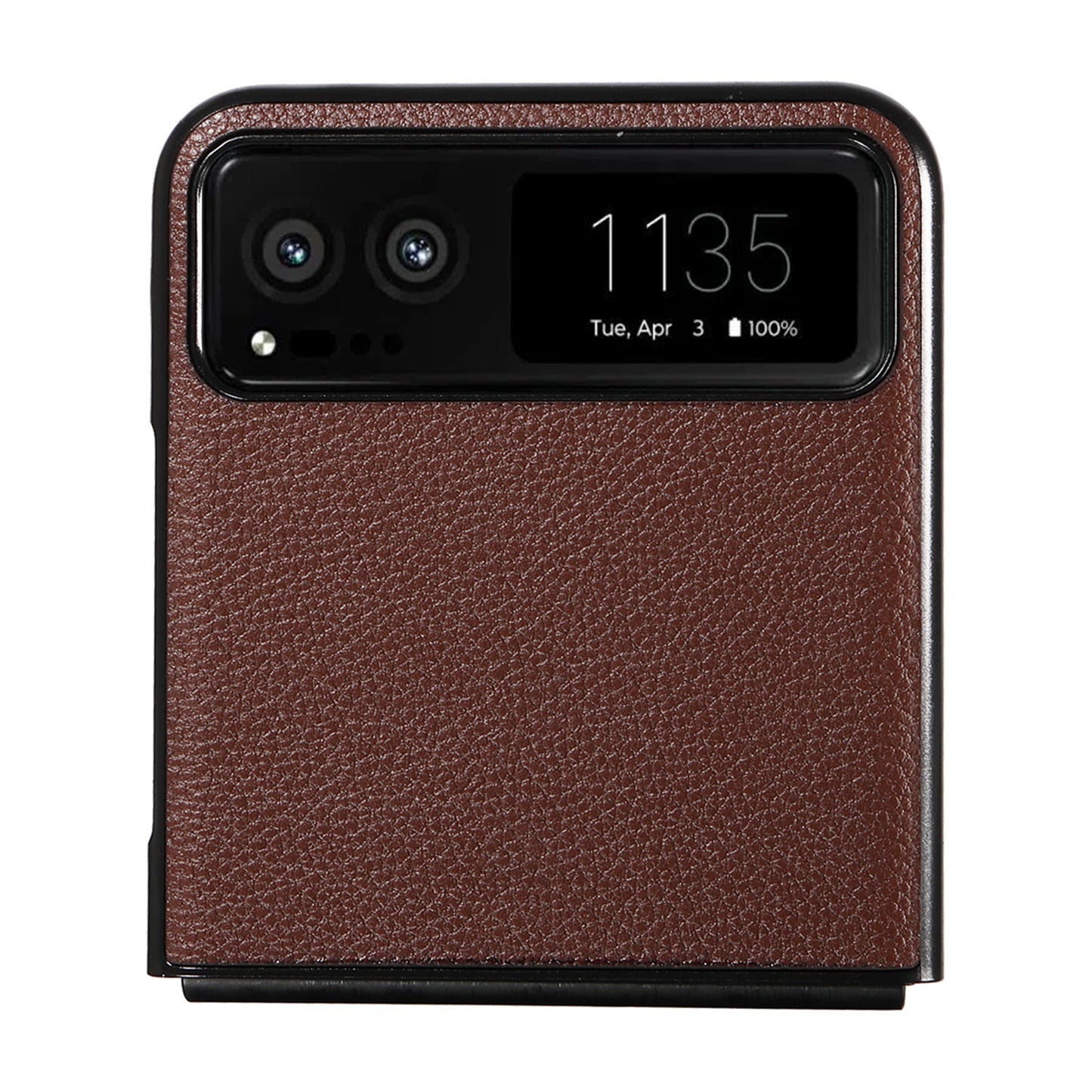 For Motorola Razr 40 5G Litchi Texture Phone Case PU Leather Coated PC Anti-drop Cover