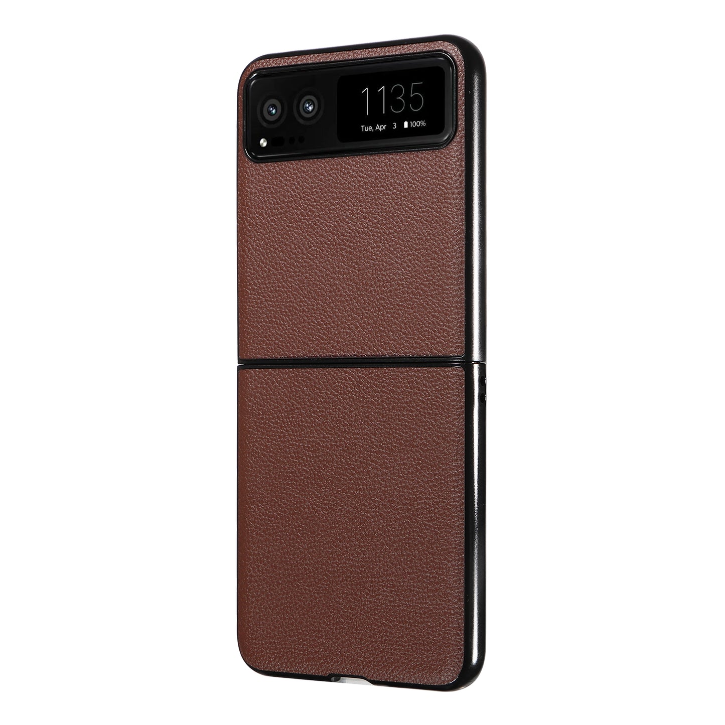 For Motorola Razr 40 5G Litchi Texture Phone Case PU Leather Coated PC Anti-drop Cover