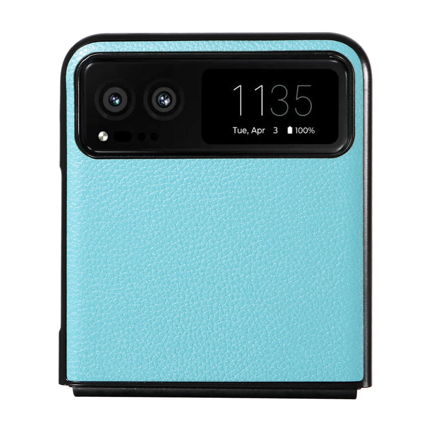 For Motorola Razr 40 5G Litchi Texture Phone Case PU Leather Coated PC Anti-drop Cover