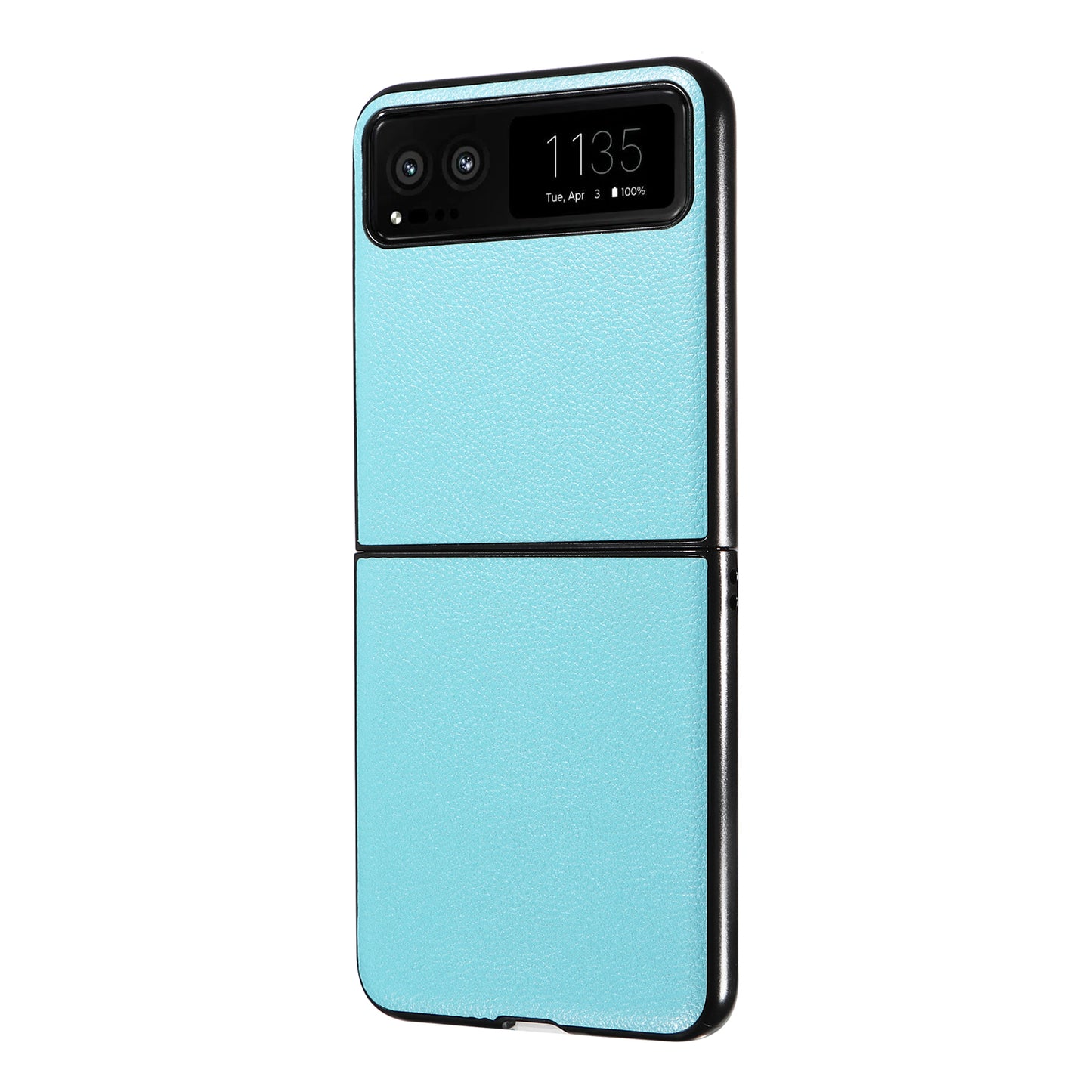 For Motorola Razr 40 5G Litchi Texture Phone Case PU Leather Coated PC Anti-drop Cover