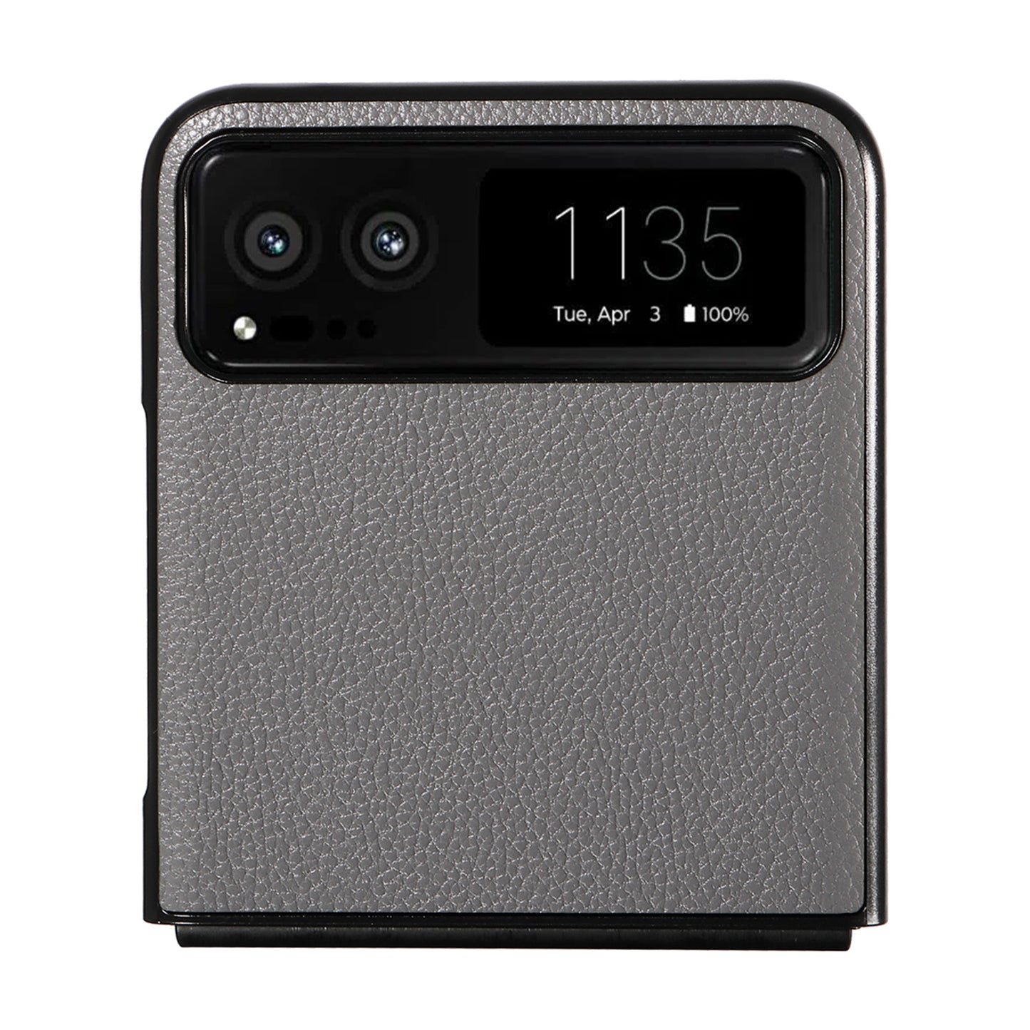 For Motorola Razr 40 5G Litchi Texture Phone Case PU Leather Coated PC Anti-drop Cover