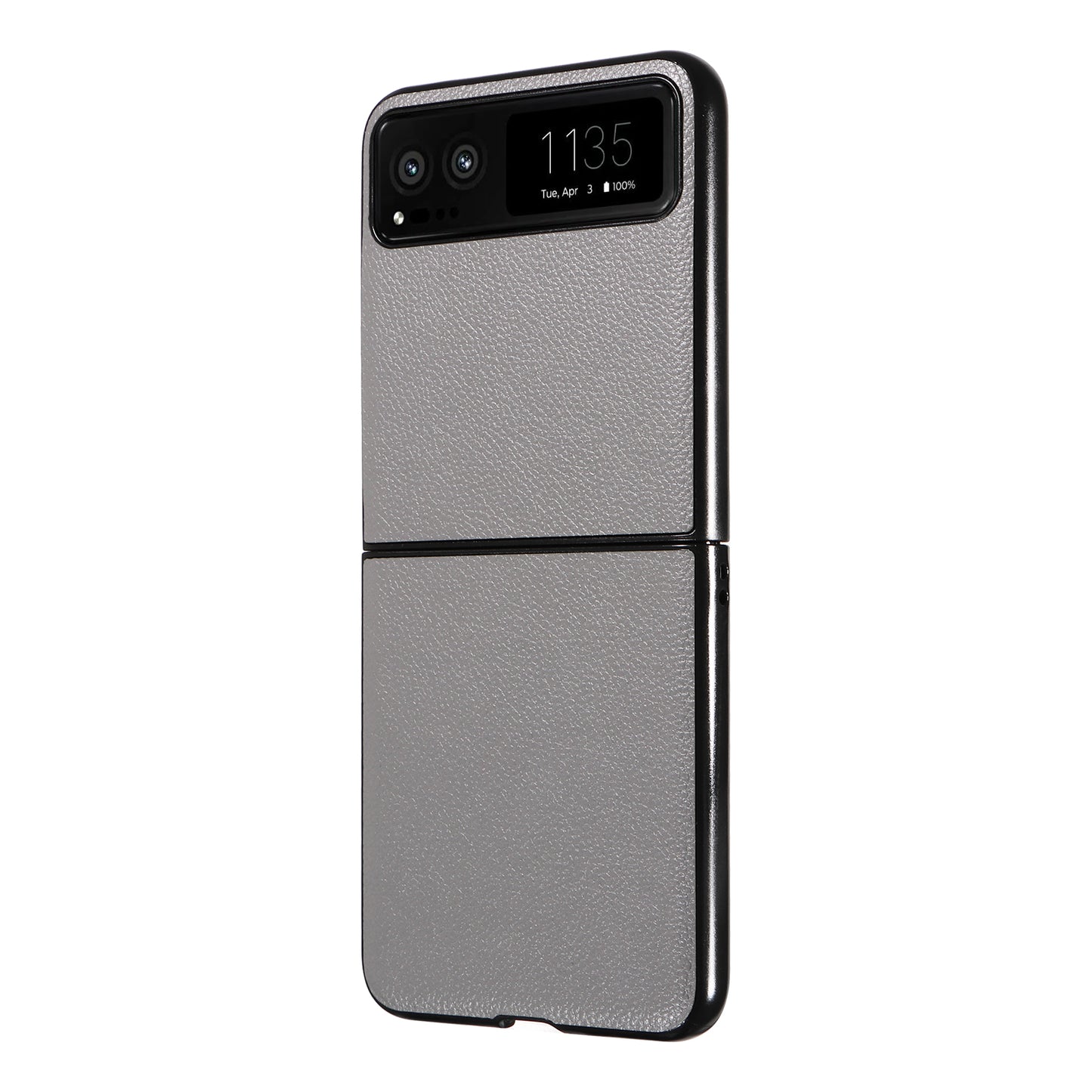 For Motorola Razr 40 5G Litchi Texture Phone Case PU Leather Coated PC Anti-drop Cover