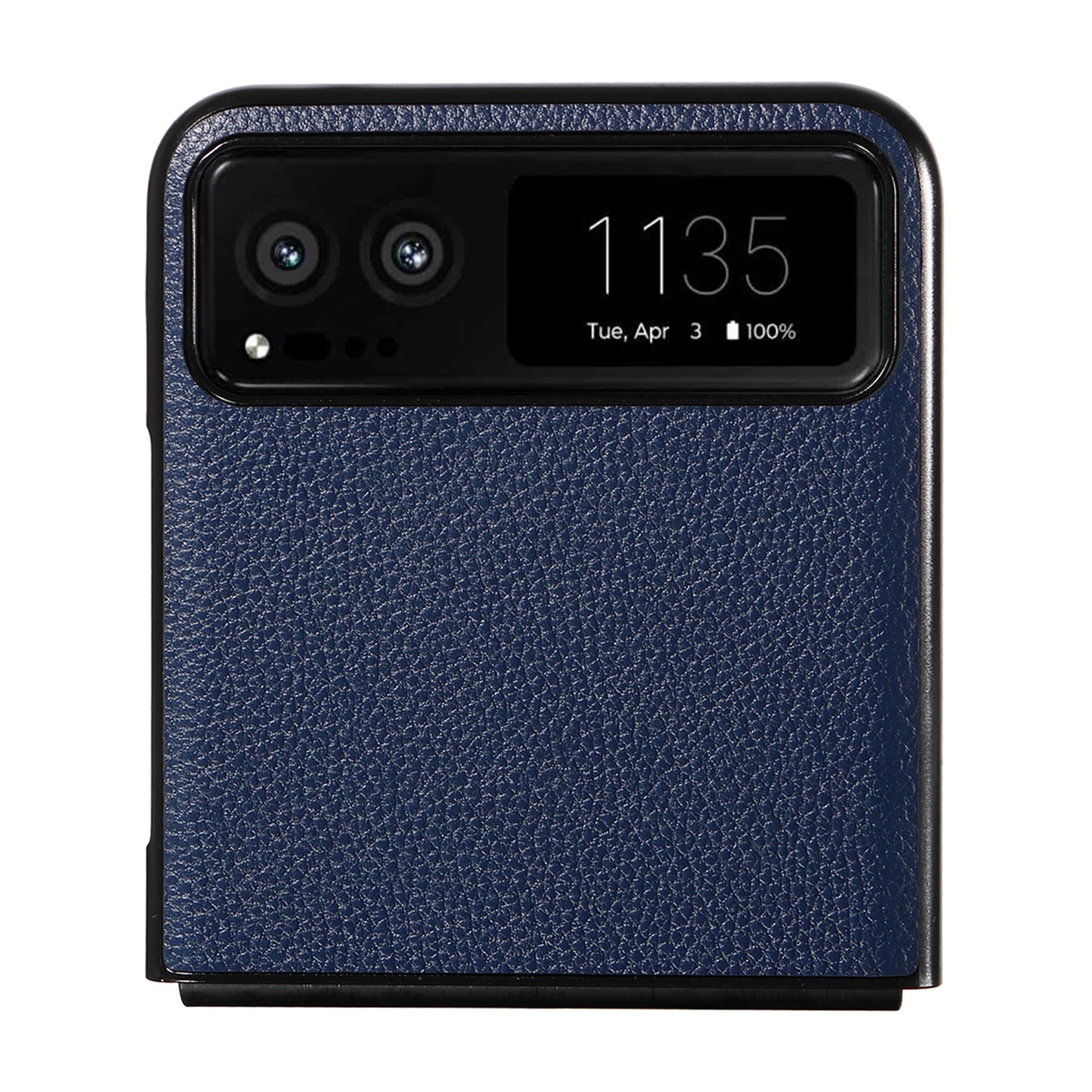 For Motorola Razr 40 5G Litchi Texture Phone Case PU Leather Coated PC Anti-drop Cover