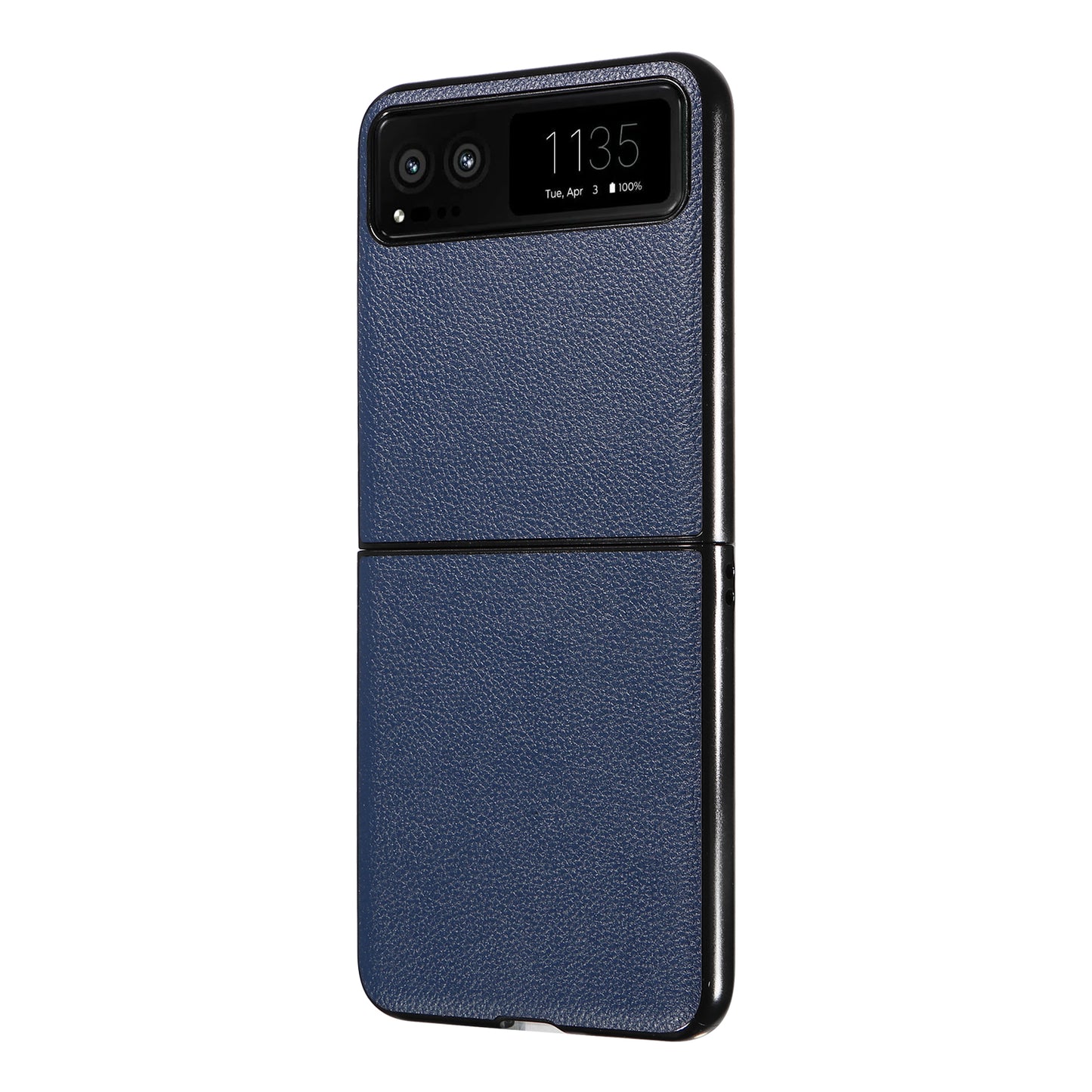 For Motorola Razr 40 5G Litchi Texture Phone Case PU Leather Coated PC Anti-drop Cover