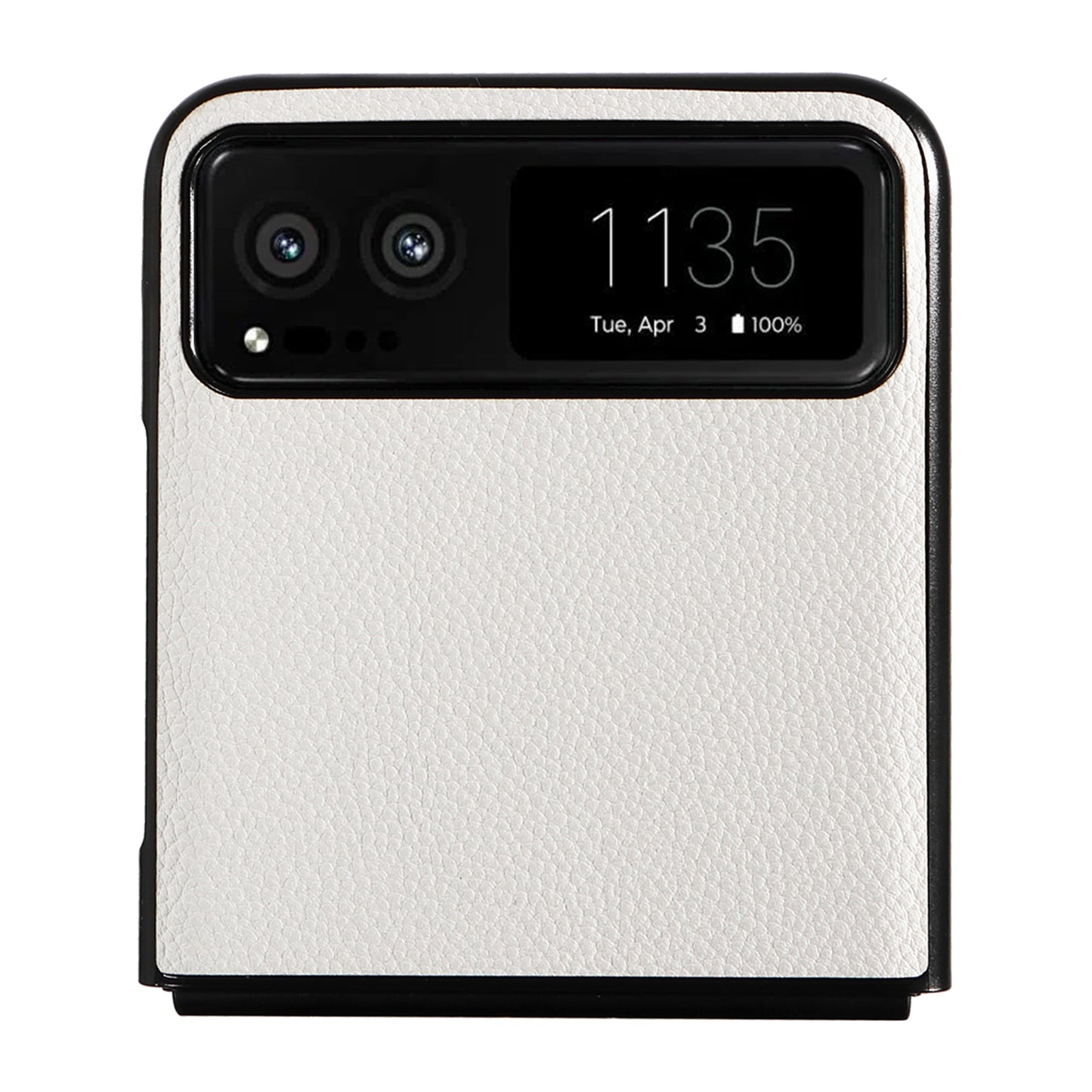 For Motorola Razr 40 5G Litchi Texture Phone Case PU Leather Coated PC Anti-drop Cover