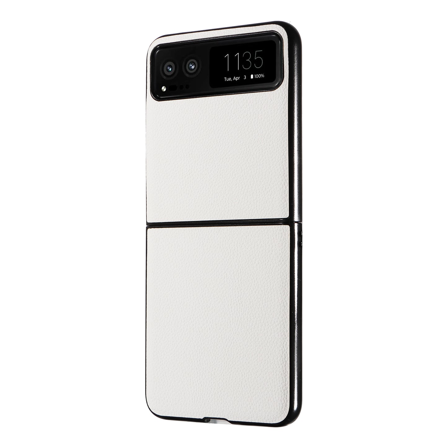For Motorola Razr 40 5G Litchi Texture Phone Case PU Leather Coated PC Anti-drop Cover