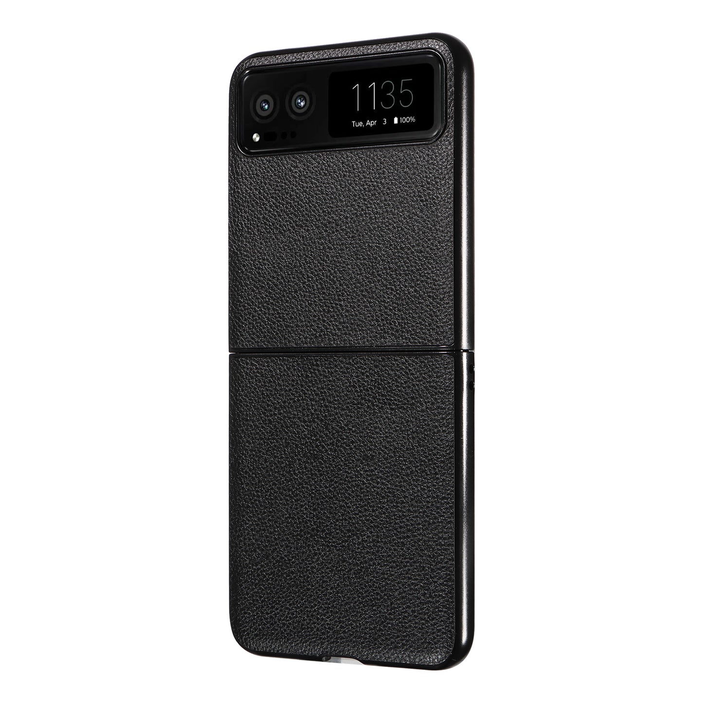 For Motorola Razr 40 5G Litchi Texture Phone Case PU Leather Coated PC Anti-drop Cover