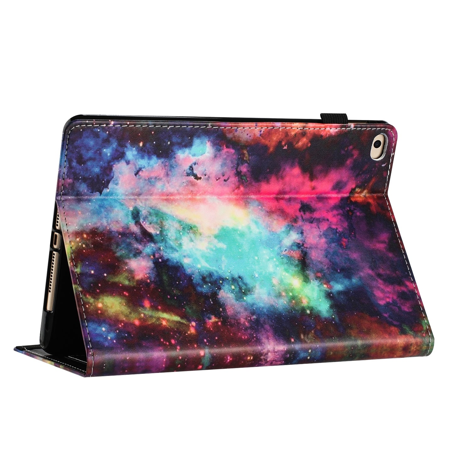 For iPad Air (2013) / Air 2 / 9.7-inch (2017) / (2018) Anti-Drop PU Leather Tablet Stand Case Pattern Printing Cover Card Holder