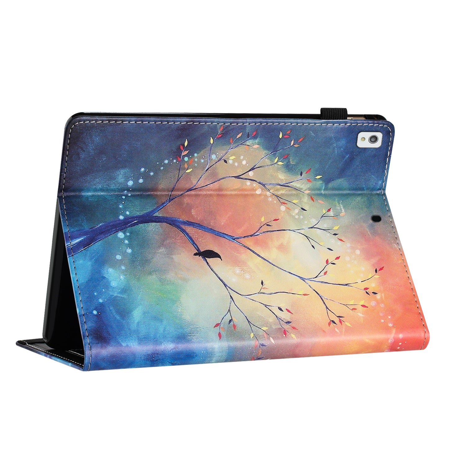 For iPad 10.2 (2020) / (2019) / Air 10.5 inch (2019) Pattern Printing PU Leather Tablet Stand Case Litchi Texture Cover