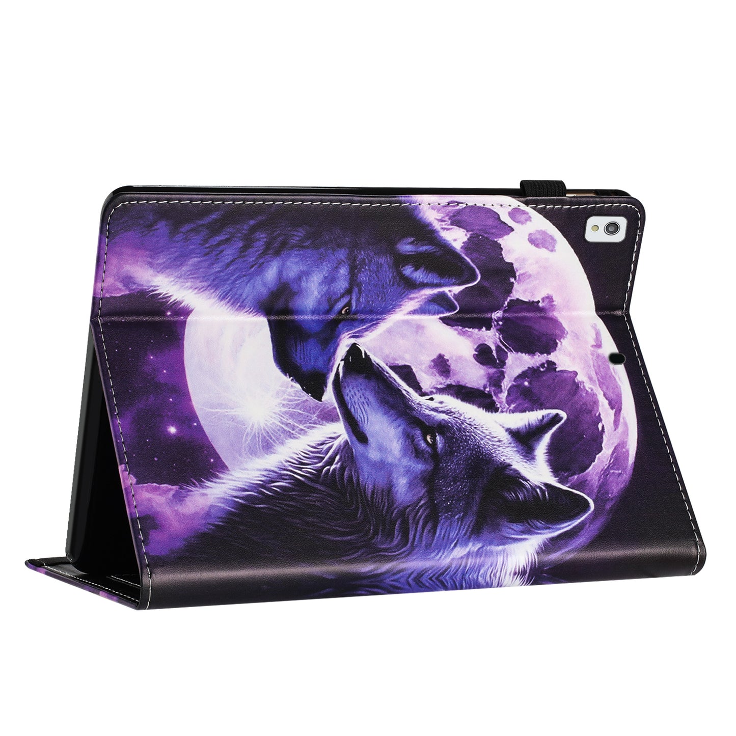 For iPad 10.2 (2020) / (2019) / Air 10.5 inch (2019) Pattern Printing PU Leather Tablet Stand Case Litchi Texture Cover