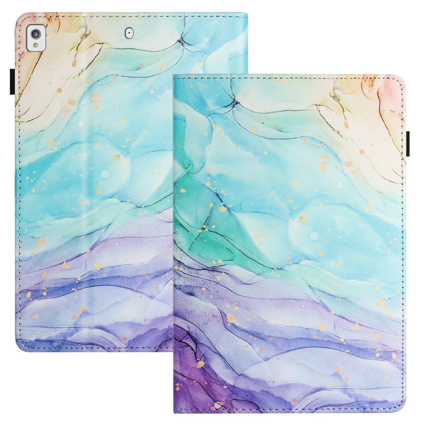 For iPad 10.2 (2020) / (2019) / Air 10.5 inch (2019) Pattern Printing PU Leather Tablet Stand Case Litchi Texture Cover