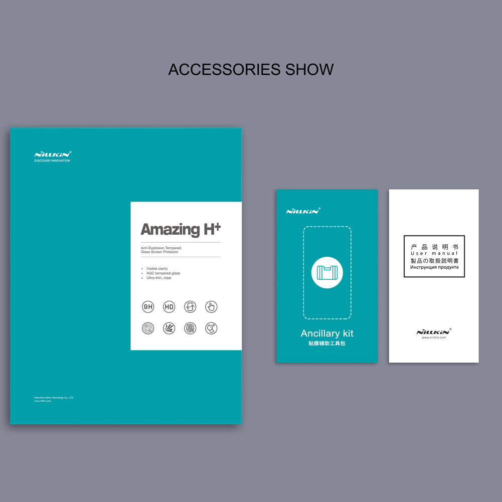 NILLKIN Amazing H+ Series For Samsung Galaxy Tab S9 Ultra / S8 Ultra AGC Glass Screen Protector Film Full Cover Anti-Scratch Tablet Film