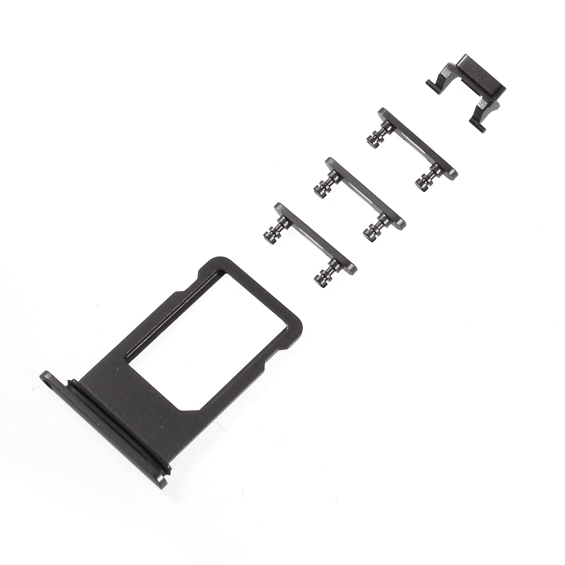 OEM for iPhone 8 Plus Side Button Set (Mute / Power / Volume Buttons + SIM Card Tray)