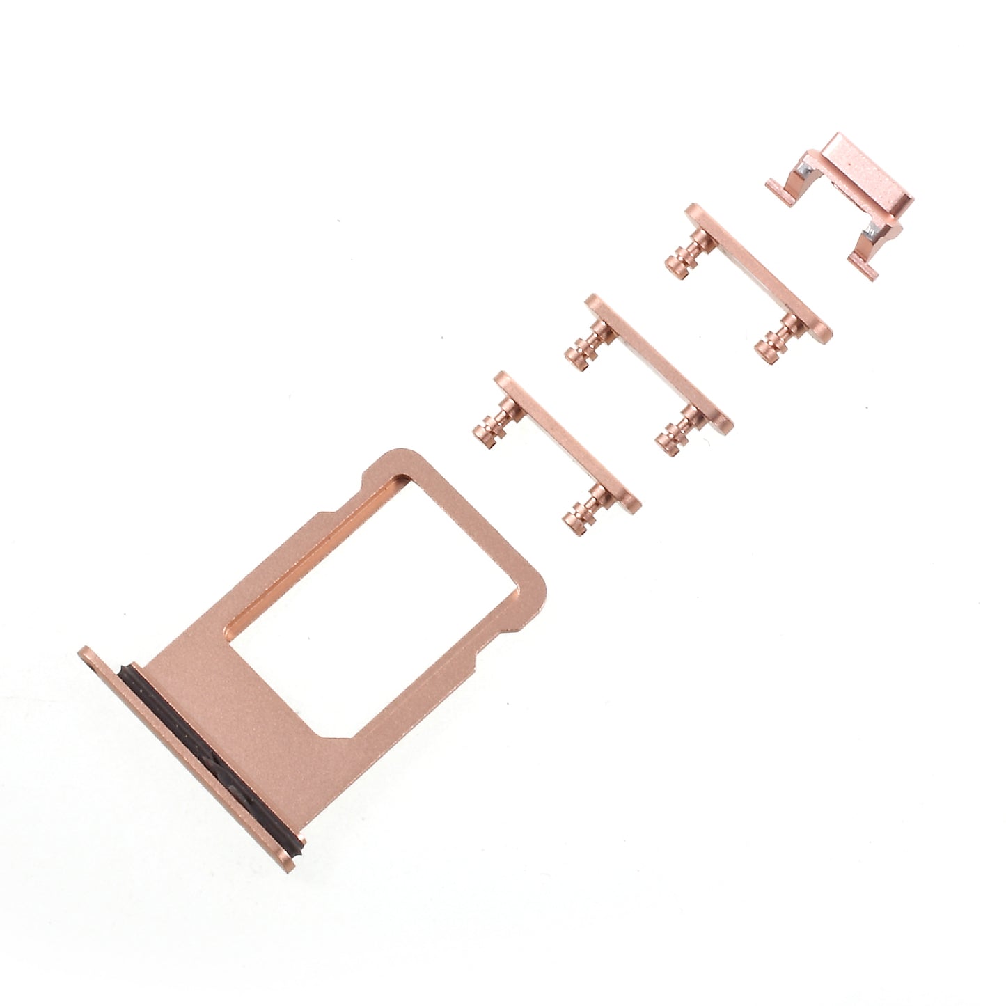 OEM for iPhone 8 Plus Side Button Set (Mute / Power / Volume Buttons + SIM Card Tray)