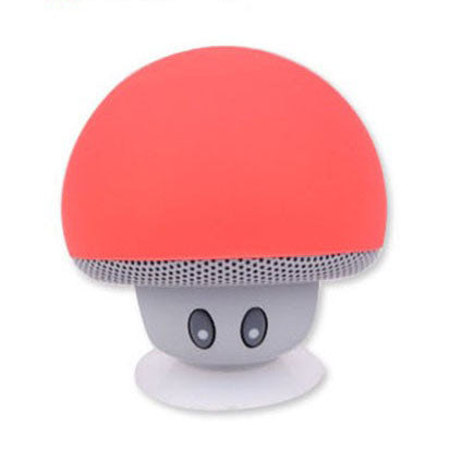 Mushroom Portable Bluetooth Wireless Stereo Speaker Mini Subwoofer with Suction Cup and Mic