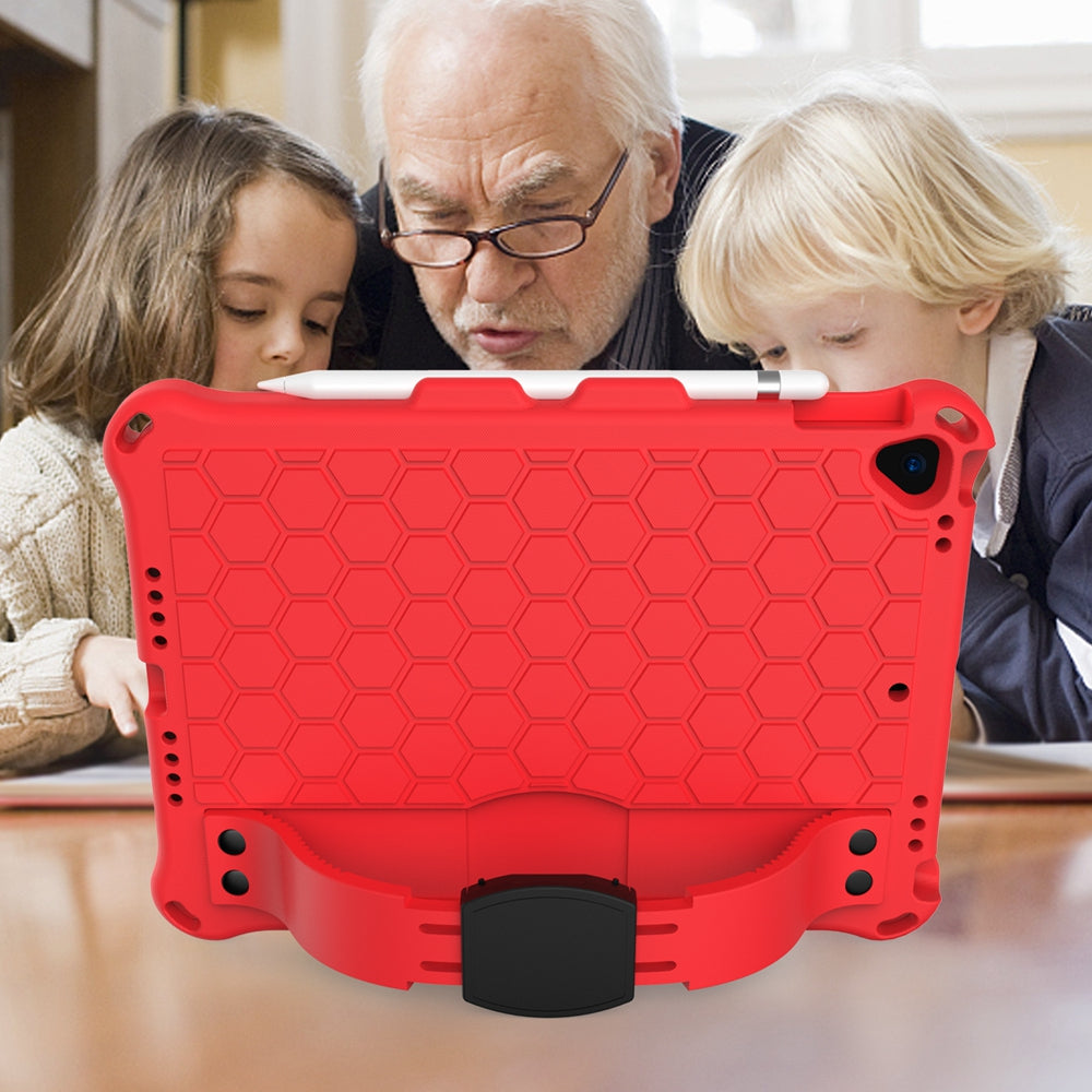 Honeycomb Texture EVA Tablet Hybrid Shell with Shoulder Strap for iPad 10.2 (2021)/(2020)/(2019)/iPad Pro 10.5-inch (2017)/iPad Air 10.5 inch (2019)
