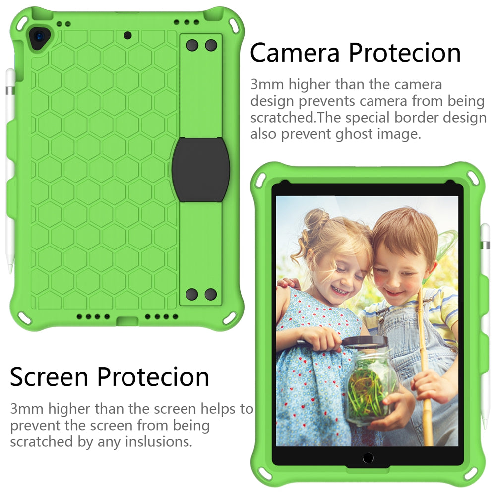 Honeycomb Texture EVA Tablet Hybrid Shell with Shoulder Strap for iPad 10.2 (2021)/(2020)/(2019)/iPad Pro 10.5-inch (2017)/iPad Air 10.5 inch (2019)