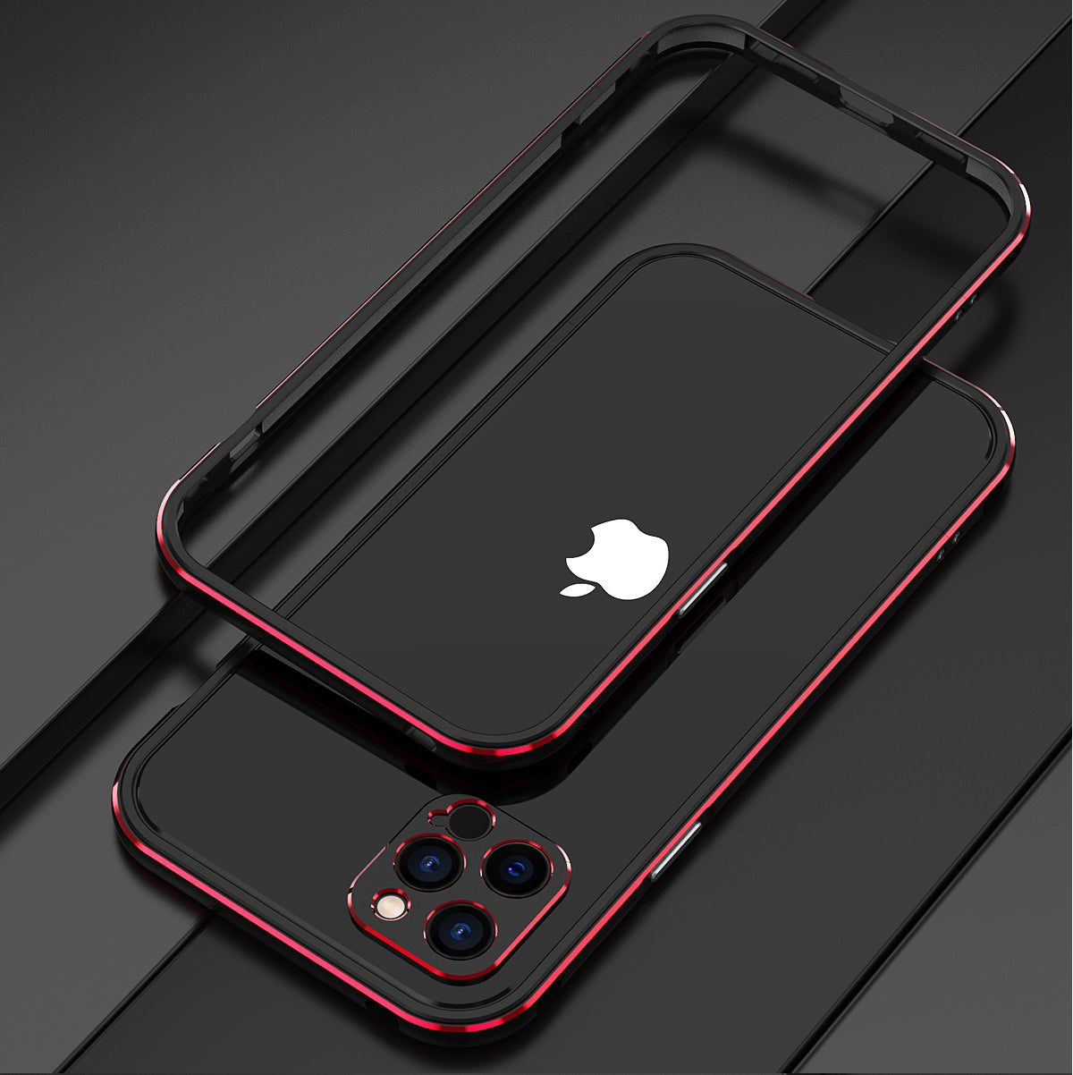 Metal Bumper Case for iPhone 12 Pro Max Camera Lens Ring Protector