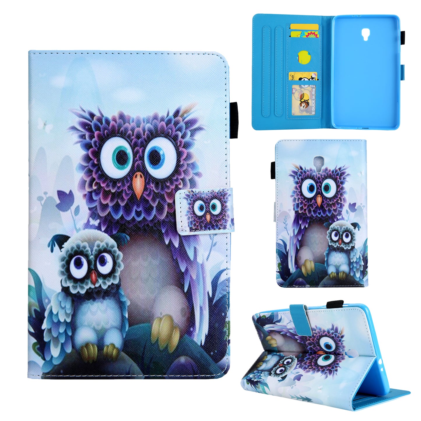 Animal Series Patterned Leather Tablet Cover for Samsung Galaxy Tab A 8.0 (2017) T380/T385