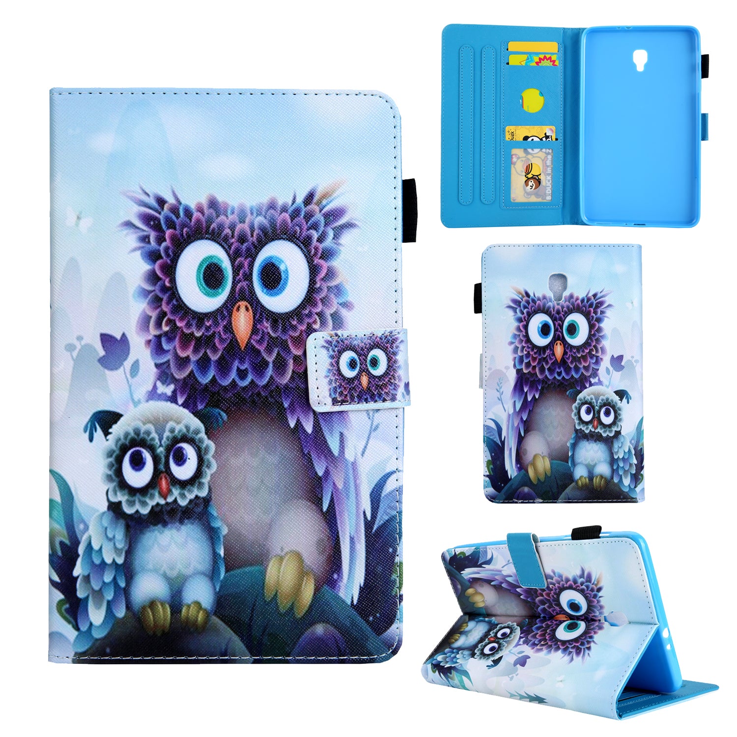 Animal Series Patterned Leather Tablet Cover for Samsung Galaxy Tab A 8.0 (2017) T380/T385