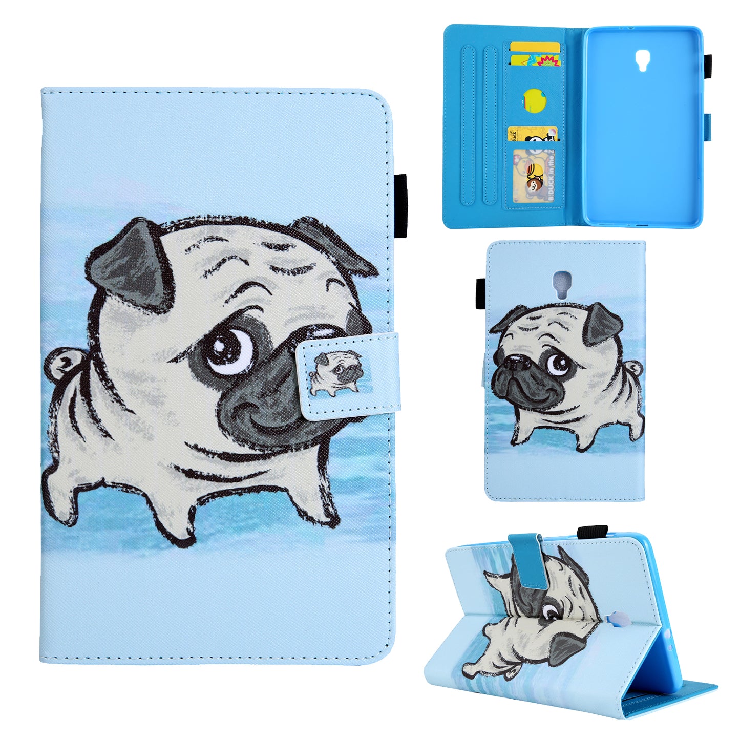 Animal Series Patterned Leather Tablet Cover for Samsung Galaxy Tab A 8.0 (2017) T380/T385