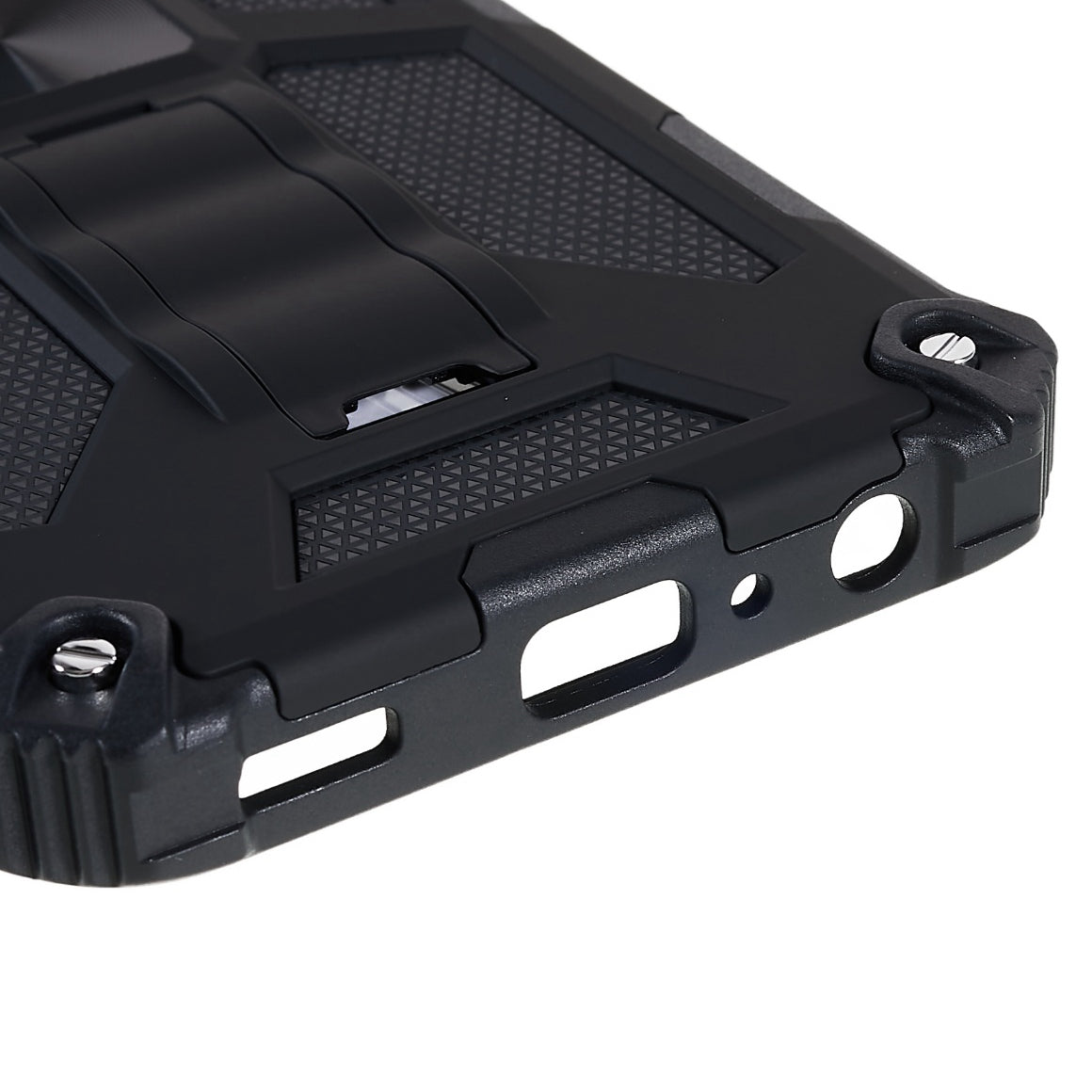 For Samsung Galaxy M23 5G / F23 5G / M13 4G Anti-wear Anti-shock PC and TPU Combo Armor Phone Case Kickstand Hybrid Protective Shell