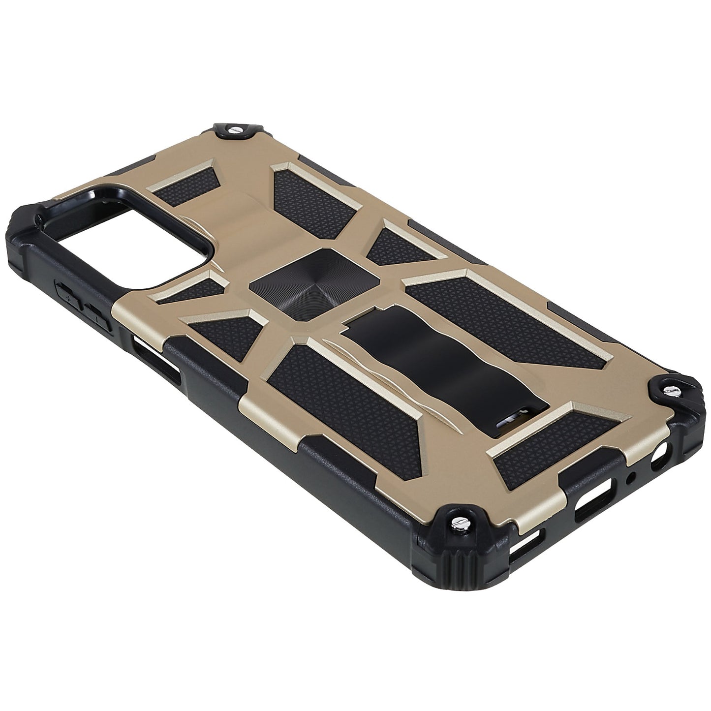 For Samsung Galaxy M23 5G / F23 5G / M13 4G Anti-wear Anti-shock PC and TPU Combo Armor Phone Case Kickstand Hybrid Protective Shell