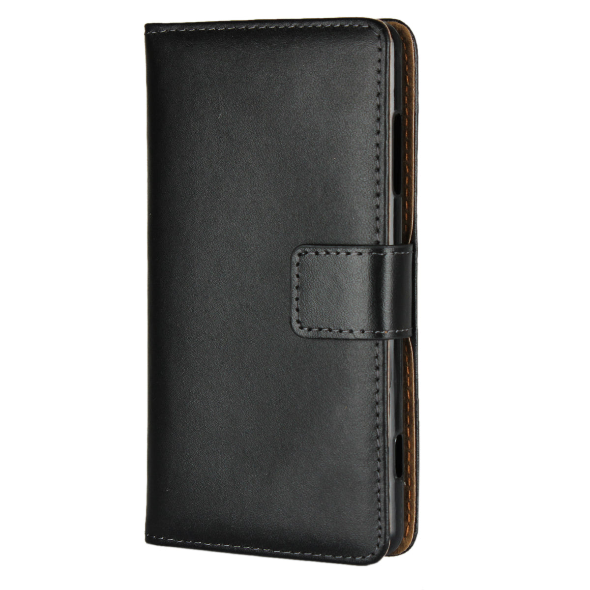 Genuine Leather Wallet Stand Phone Case for Sony Xperia XZ2 Compact