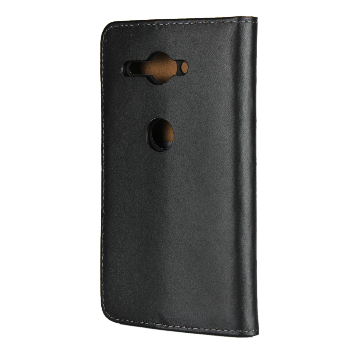 Genuine Leather Wallet Stand Phone Case for Sony Xperia XZ2 Compact
