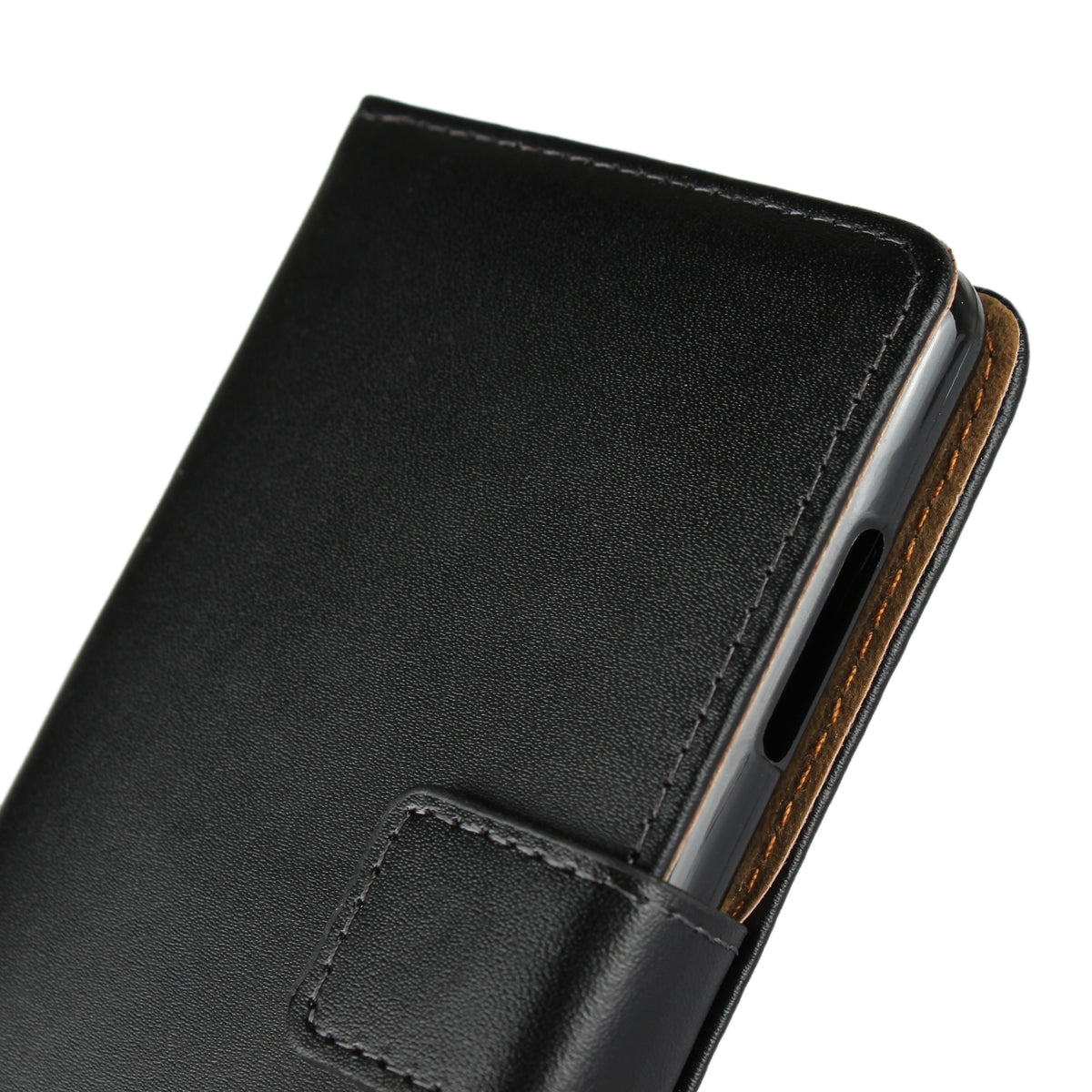 Genuine Leather Wallet Stand Phone Case for Sony Xperia XZ2 Compact
