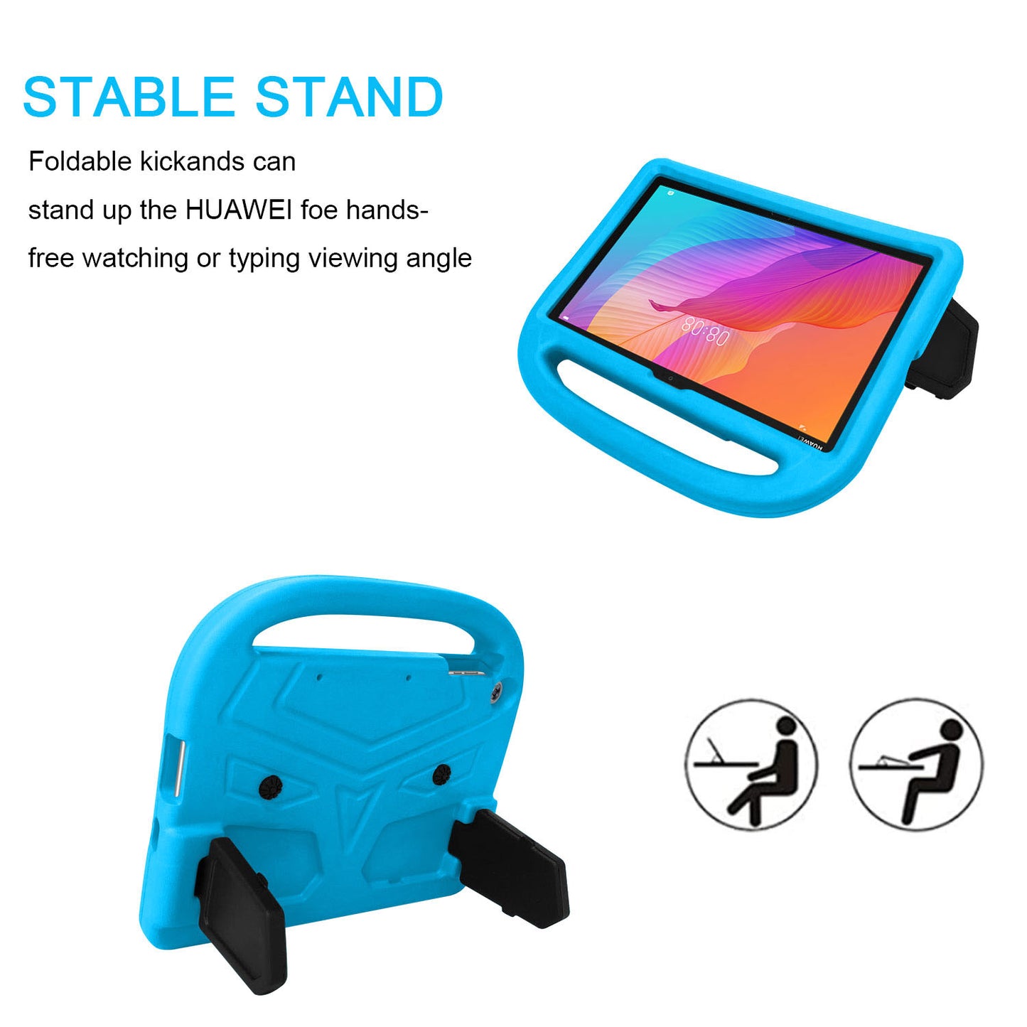 Sparrow Style EVA Tablet Protective Case Cover with Kickstand for Huawei Enjoy Tablet 2 10.1 / T10 9.7 / T10S 10.1