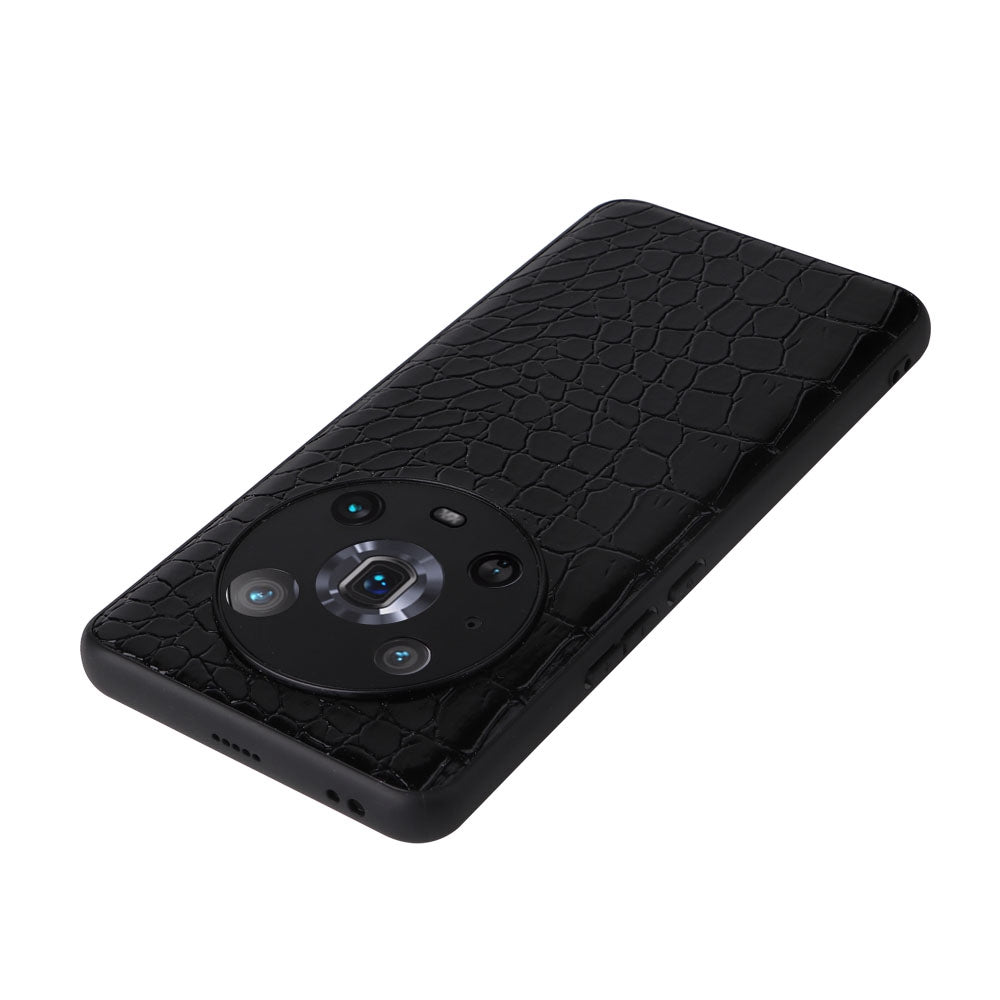 For Honor Magic4 Pro Anti-scratch Phone Case Textured PU Leather Coated TPU +PC Hybrid Protective Cover