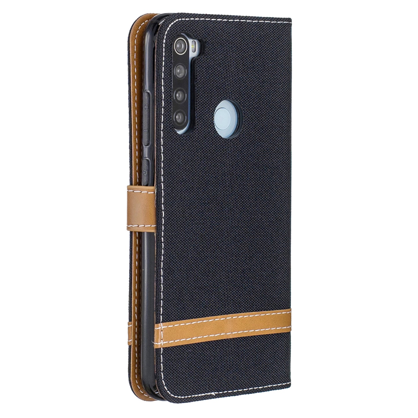 Assorted Color Jeans Cloth Leather Wallet Shell for Xiaomi Redmi Note 8