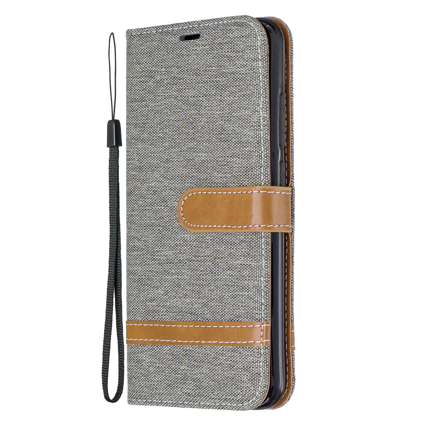Assorted Color Jeans Cloth Leather Wallet Shell for Xiaomi Redmi Note 8