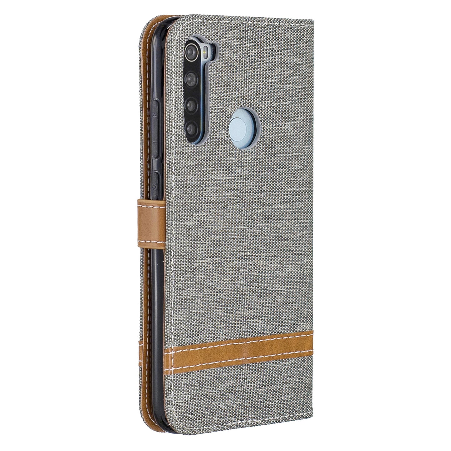 Assorted Color Jeans Cloth Leather Wallet Shell for Xiaomi Redmi Note 8