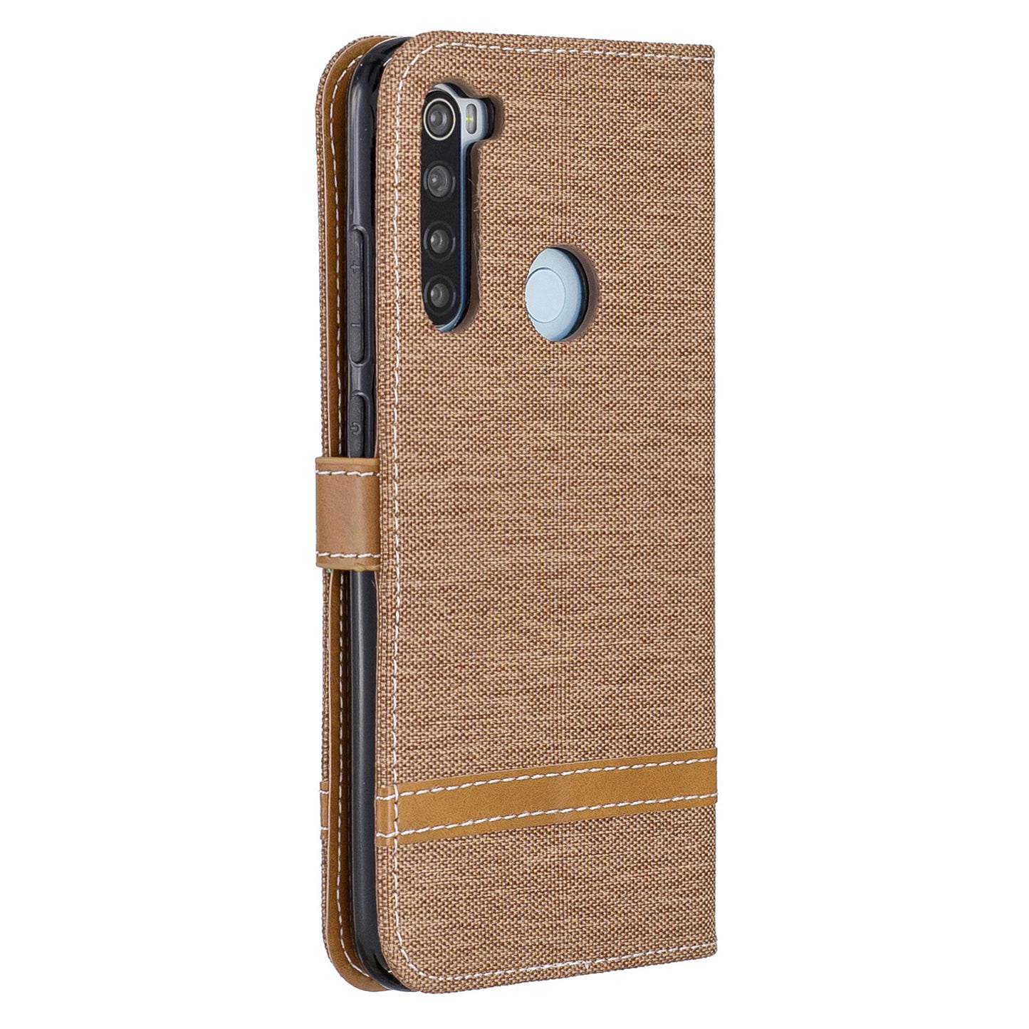 Assorted Color Jeans Cloth Leather Wallet Shell for Xiaomi Redmi Note 8