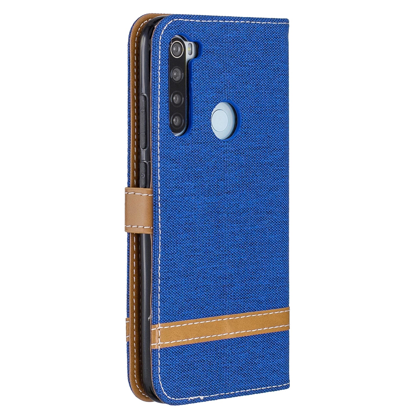 Assorted Color Jeans Cloth Leather Wallet Shell for Xiaomi Redmi Note 8