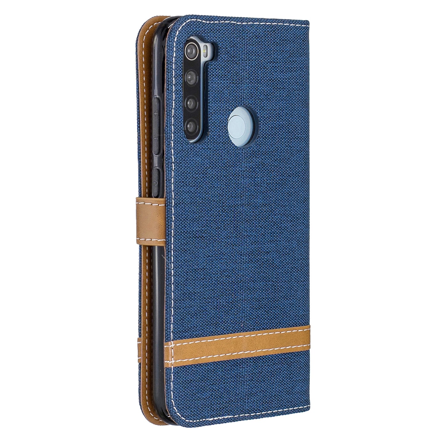 Assorted Color Jeans Cloth Leather Wallet Shell for Xiaomi Redmi Note 8