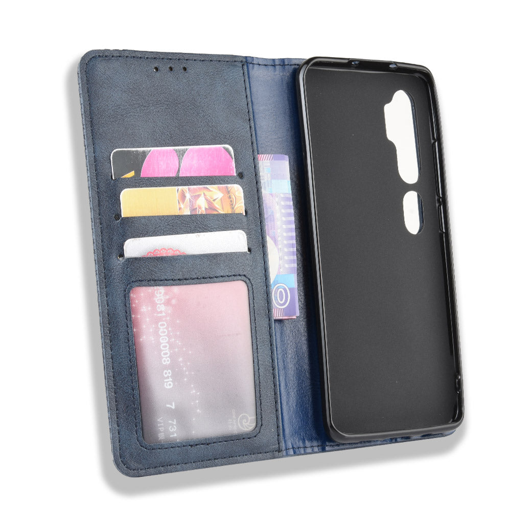 Retro PU Leather Cell Shell Casing for Xiaomi Mi Note 10/Note 10 Pro/CC9 Pro