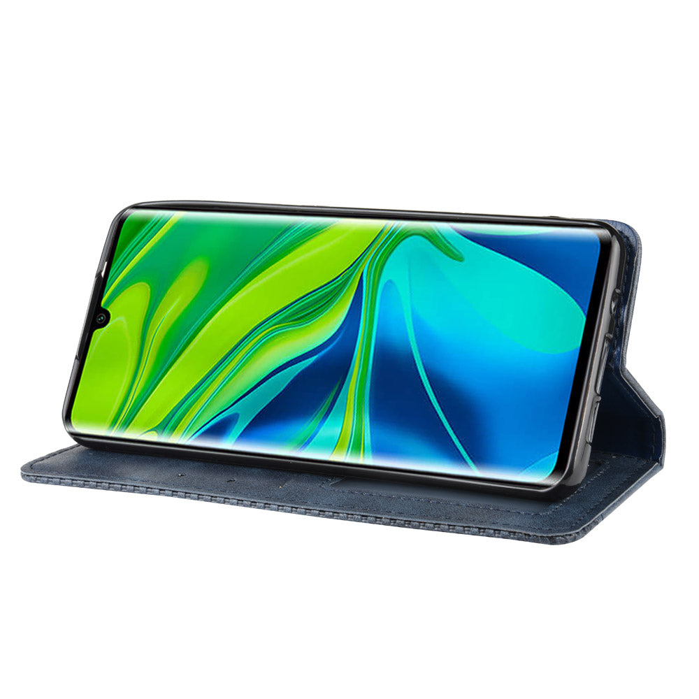 Retro PU Leather Cell Shell Casing for Xiaomi Mi Note 10/Note 10 Pro/CC9 Pro