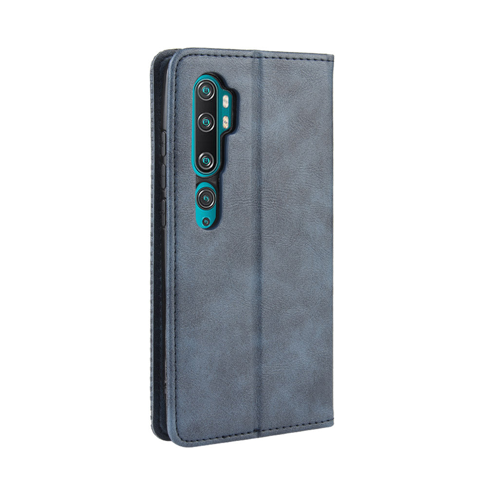 Retro PU Leather Cell Shell Casing for Xiaomi Mi Note 10/Note 10 Pro/CC9 Pro