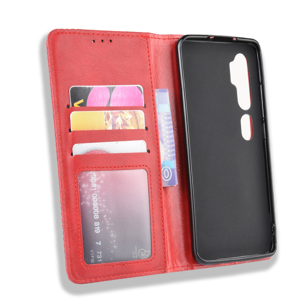 Retro PU Leather Cell Shell Casing for Xiaomi Mi Note 10/Note 10 Pro/CC9 Pro