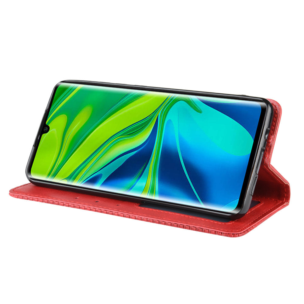 Retro PU Leather Cell Shell Casing for Xiaomi Mi Note 10/Note 10 Pro/CC9 Pro