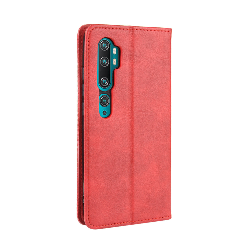 Retro PU Leather Cell Shell Casing for Xiaomi Mi Note 10/Note 10 Pro/CC9 Pro